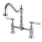 Kingston Brass KS1171BPL Bel-Air Bridge Kitchen Faucet, Polished Chrome KS1171BPL - alternate 1